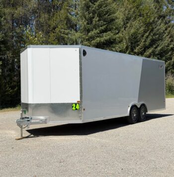 2026 Alcom 8.5x24 All Aluminum Car Hauler | 16 OC | 7' Tall | 5.2k Tandem Axles | Polycore Panels