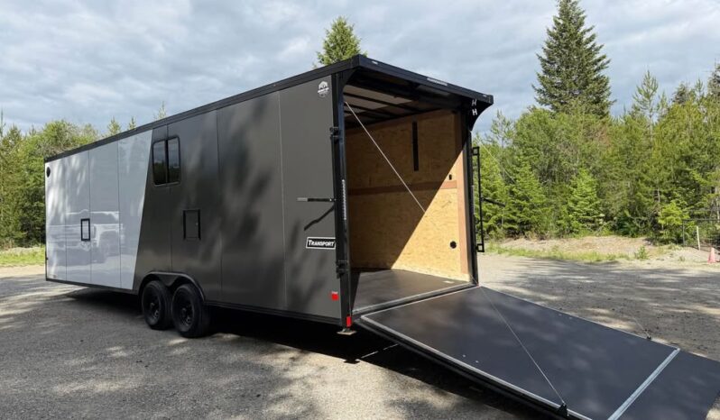 2026 Haulmark 8.5×28 Snowmobile Trailer | Lifted 5.2k Torflex Axles | Polybead Flooring | RV Window