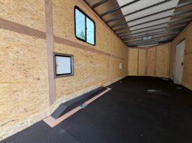 2026 Haulmark 8.5×28 Snowmobile Trailer | Lifted 5.2k Torflex Axles | Polybead Flooring | RV Window