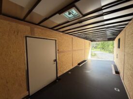 2026 Haulmark 8.5×28 Snowmobile Trailer | Lifted 5.2k Torflex Axles | Polybead Flooring | RV Window