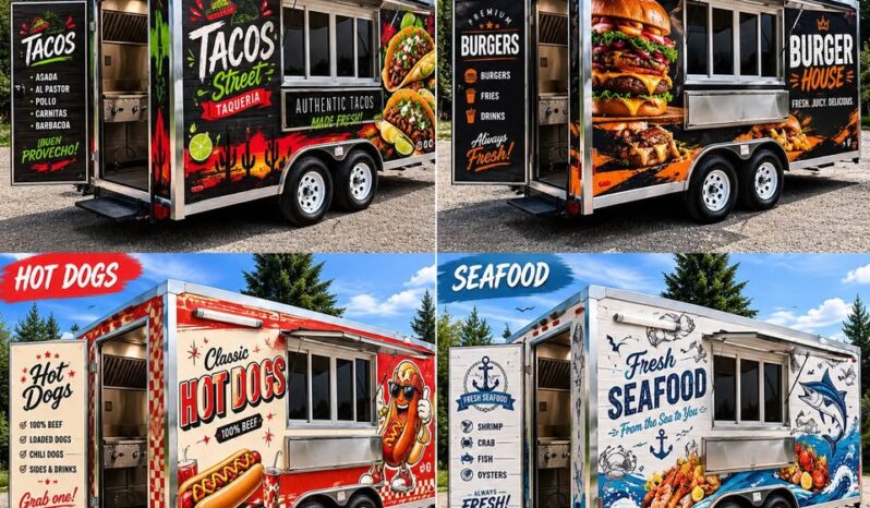 
								2026 The FUD 8.5×16 Food Concession Trailer | A/C | Fire Supression System | 3′ Grill | Triple Sink full									