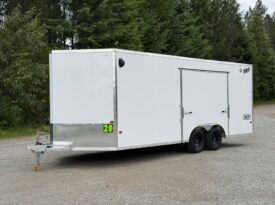 2026 Alcom NXT 8.5×20 Car Trailer | All Aluminum | Premium escape door | .08 Polycore Panels