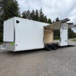 2026 Alcom NXT 8.5x20 Car Trailer | All Aluminum | Premium escape door | .08 Polycore Panels