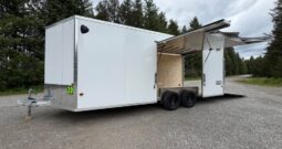 2026 Alcom NXT 8.5×20 Car Trailer | All Aluminum | Premium escape door | .08 Polycore Panels