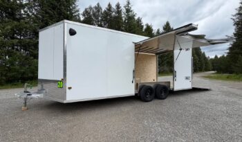2026 Alcom NXT 8.5x20 Car Trailer | All Aluminum | Premium escape door | .08 Polycore Panels