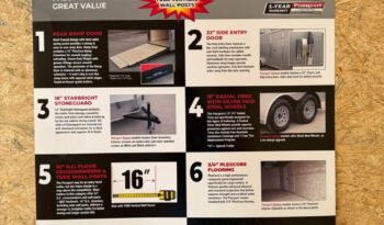 
										2027 Haulmark 7×16 Cargo Trailer | 90″ Tall | Polycore Panels | 5k Rear Ramp Door full									