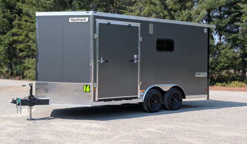2027 Haulmark Grizzly 8.5×16 ATV Trailer | Side Ramp Door | 90″ H | RV Windows