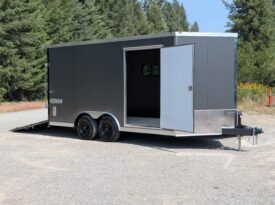 2027 Haulmark Grizzly 8.5×16 ATV Trailer | Side Ramp Door | 90″ H | RV Windows