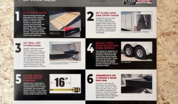 
										2027 Haulmark Cargo Trailer 8.5×16 | 7′ Tall | 5k Ramp Door | Extended Tongue full									