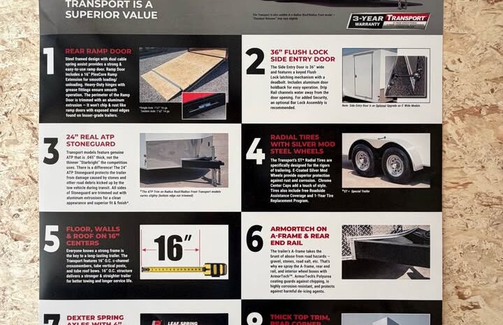 
								2027 Haulmark Cargo Trailer 8.5×16 | 7′ Tall | 5k Ramp Door | Extended Tongue full									