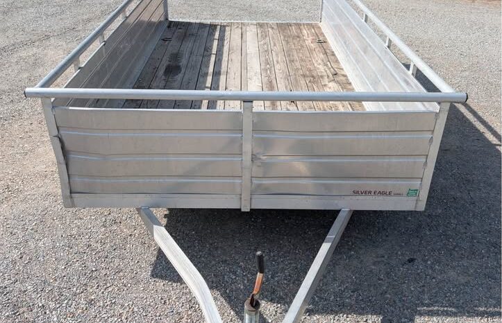 
								2019 Aluminum Eagle 7×14 utility open atv sxs cargo trailer full									