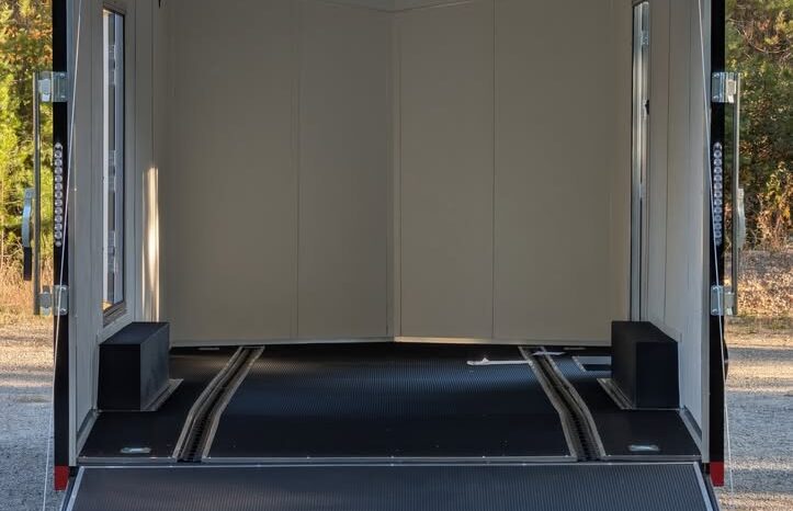 
								Loaded Haulmark Enclosed 8.5×20 Car Trailer For Sale | Upgraded Interior | E-Tracks full									